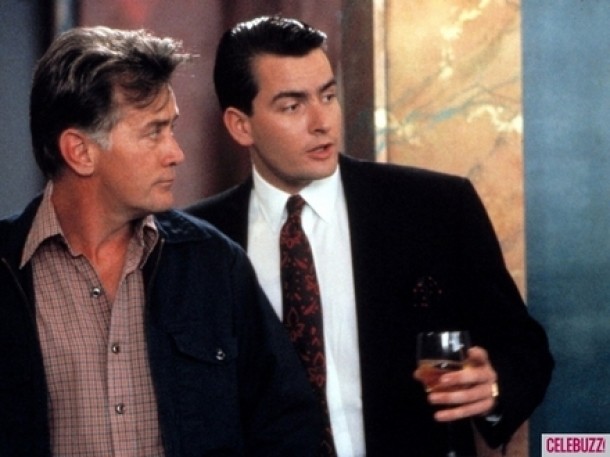 Charlie si Martin Sheen - Wall Street, No Code of Conduct, Spin City, Two and a Half Men