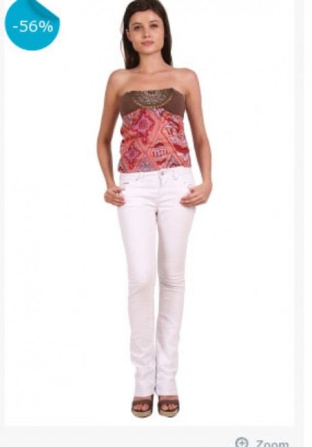 jeansi albi fashionup.o 69 lei