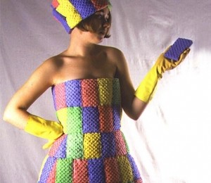 Rochia din bureti de vase