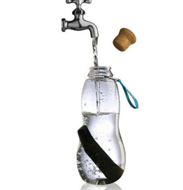 Sticla de apa cu carbune