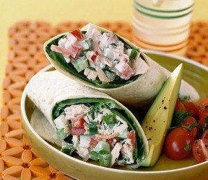 Wrap cu ton si spanac