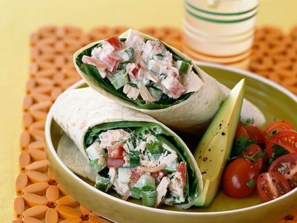 Wrap cu ton si spanac