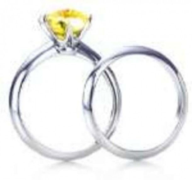 Inel cu diamant din par uman