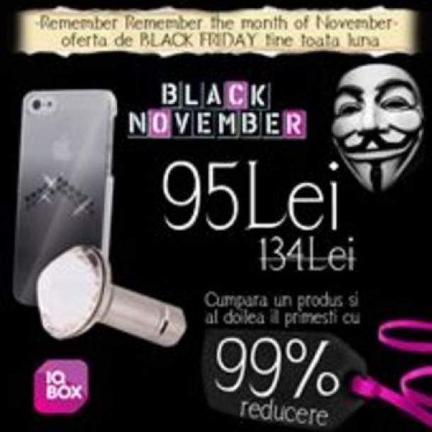 iqbox.ro, husa iPhone + bijuterie telefon, 95 lei