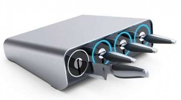 Suport de cutite cu siguranta pentru copii