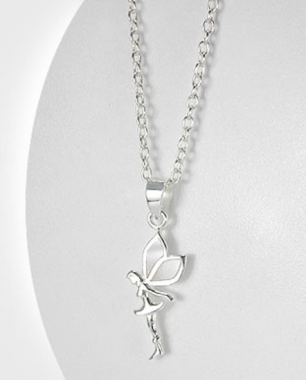 Pandantiv din argint model Tinkerbell cu sidef alb - 88 de lei