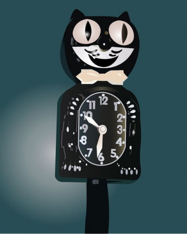 Ceas cu pisica