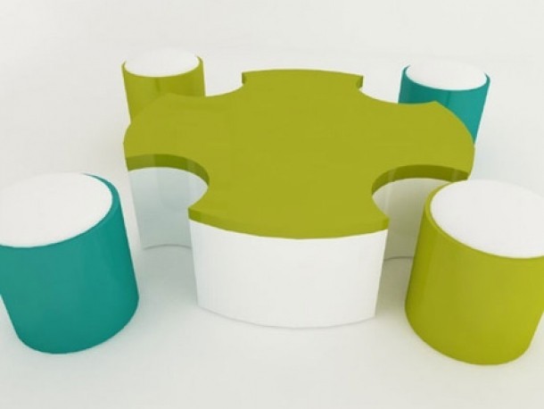 1. Masa si scaune "puzzle"