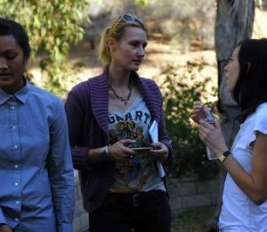 Adriana Rotaru cu Gia Coppola (dreapta)