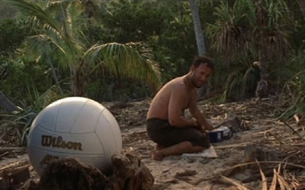 Tom Hanks si o minge de volei
