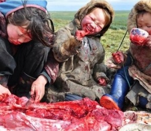 Pranzul unei familii din Siberia