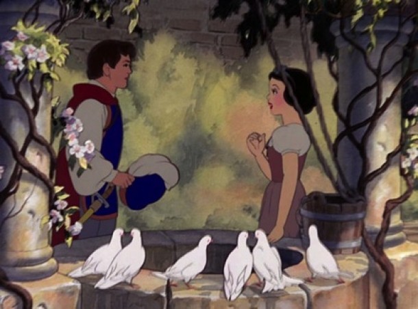 Printul ii face o serenada lui Alba ca Zapada