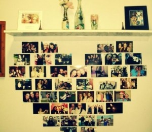 Poze lipite pe perete