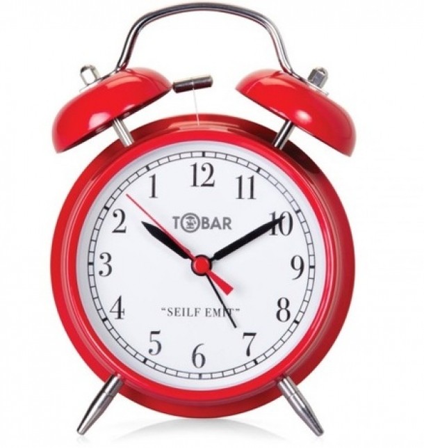 Ceas cu alarma in sens invers