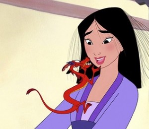 Mulan cu parul electrizat