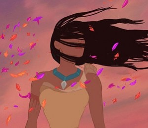 Pocahontas, cu parul ciufulit de vant
