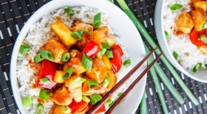 Pui dulce acrisor cu orez