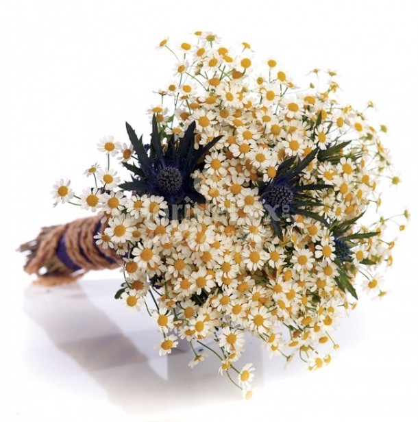 Buchet mireasă flori de muşeţel, floridelux.ro - 219.00 LEI