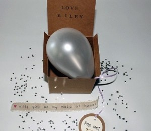 Ascunde mesajul într-o cutie cu confeti