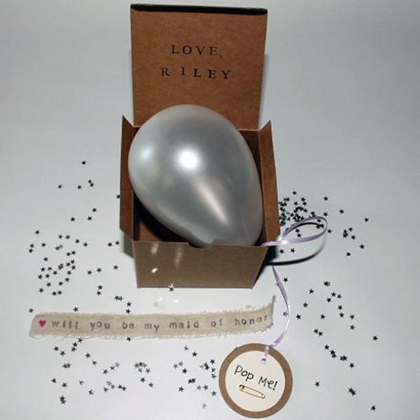 Ascunde mesajul într-o cutie cu confeti