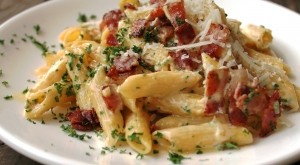 penne carbonara