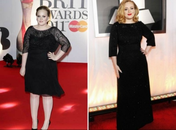 Adele a pierdut greutatea subțire, fotografie înainte și după ce a pierdut în greutate