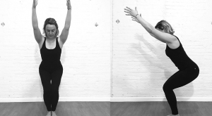 yoga postura scaunului