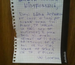 mesaj bucurestean vecina nimfomana