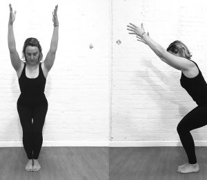 yoga postura scaunului