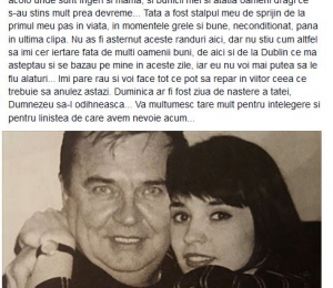 Andreea Marin tata deces