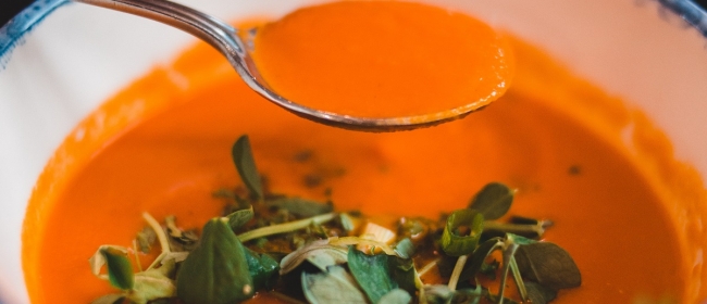 supa crema de roșii
