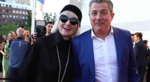 Mihai Călin și soția sa